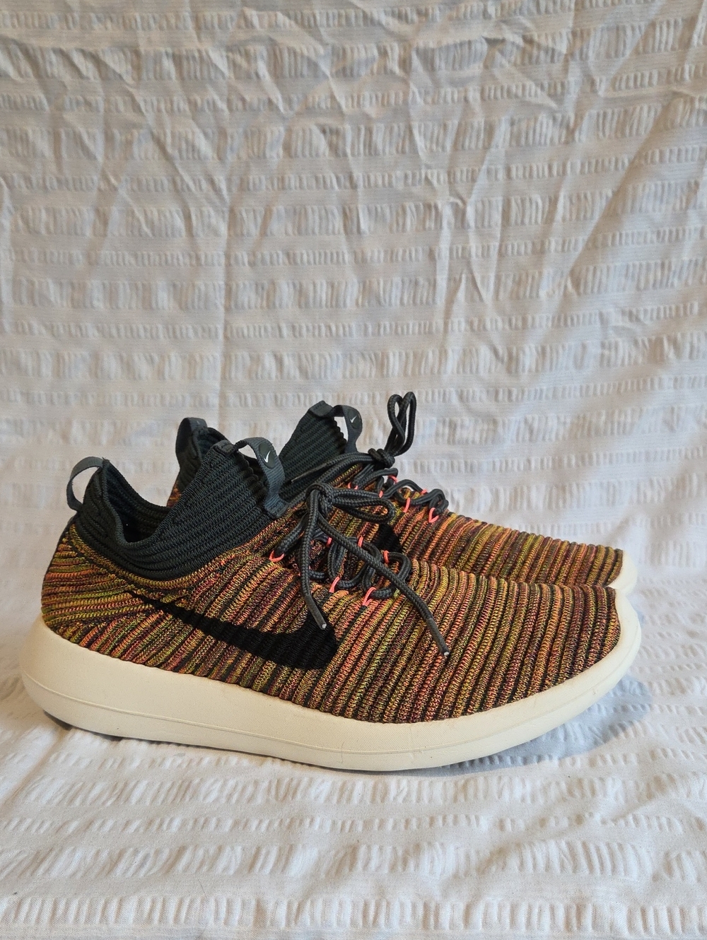 Nike Women's Roshe Two Flyknit V2 in "Black Desert Moss"